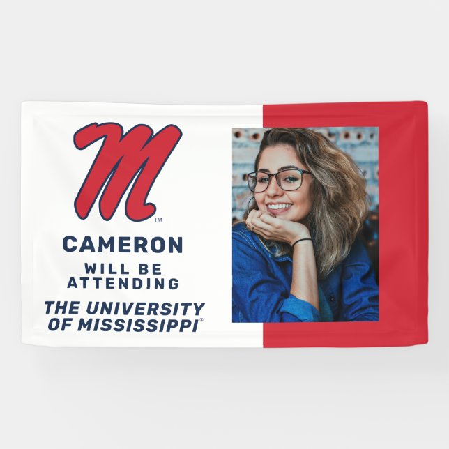 University of Mississippi | Script M Banner (Horizontal)