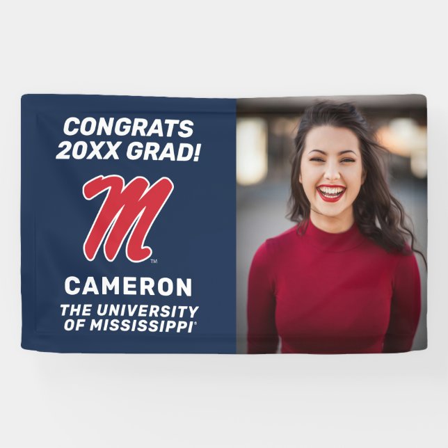 University of Mississippi | Script M Banner (Horizontal)