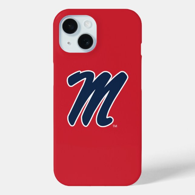 University of Mississippi | Script M Case-Mate iPhone Case (Back)