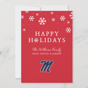 University of Mississippi   Script M Holiday Card