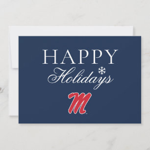 University of Mississippi   Script M Holiday Card