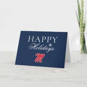 University of Mississippi   Script M Holiday Card