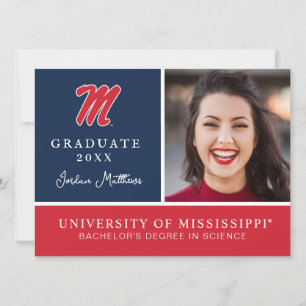 University of Mississippi   Script M Invitation