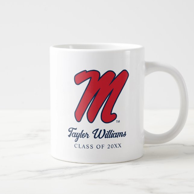 University of Mississippi | Script M Large Coffee Mug (Right)