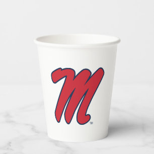 University of Mississippi Script M Paper Cups
