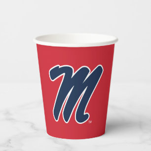University of Mississippi Script M Paper Cups