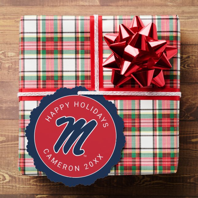 University of Mississippi | Script M Tree Decoration Card (Insitu (Gift))
