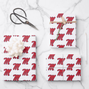 University of Mississippi Script M Wrapping Paper Sheet