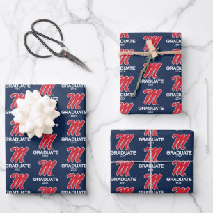 University of Mississippi   Script M Wrapping Paper Sheet
