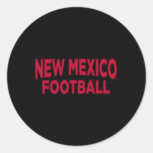 University Of New Mexico Football Apparel Sports F Classic Round Sticker