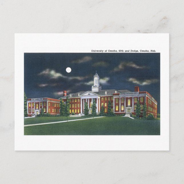 University of Omaha, Omaha, Nebraska Postcard (Front)