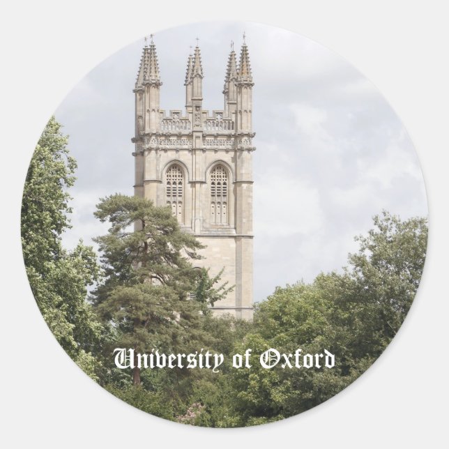 University of Oxford Classic Round Sticker (Front)