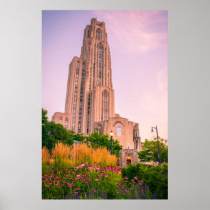University of Pittsburgh Cathedral of Learning Can Poster