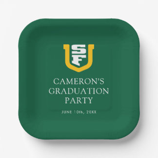 University of San Francisco Graduation Paper Plate