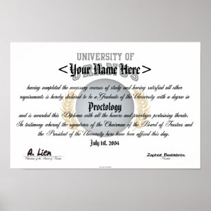 University of Uranus Diploma Poster