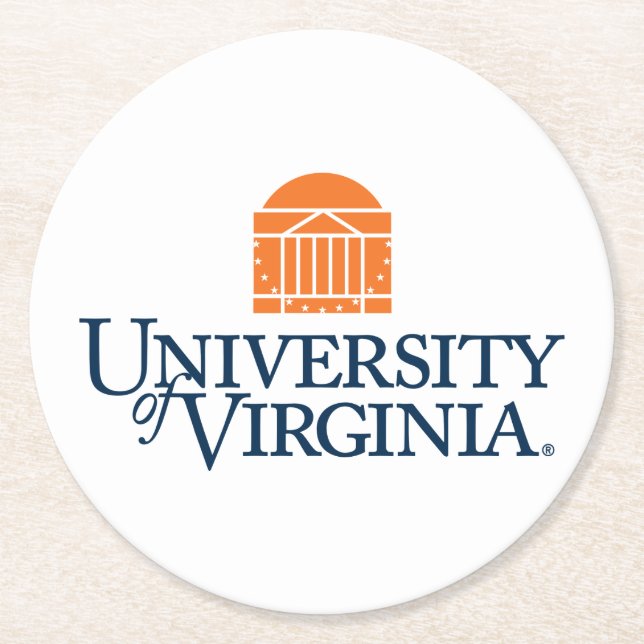 University of Virginia Round Paper Coaster (Front)