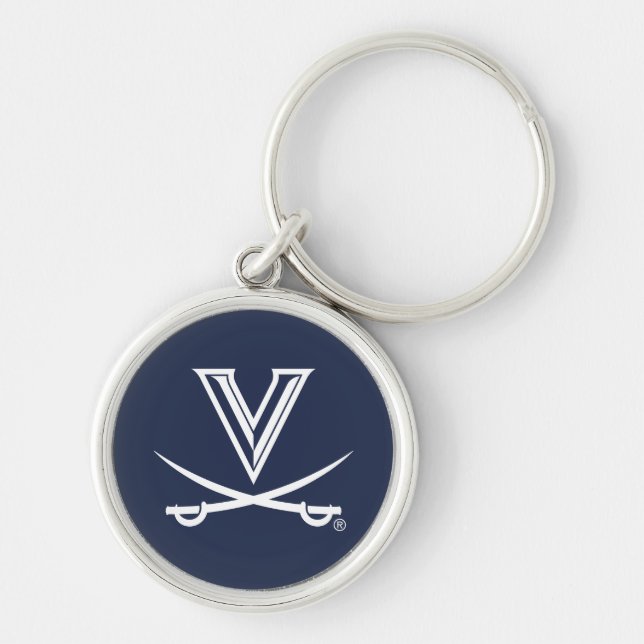 University of Virginia Sabre Key Ring (Front)