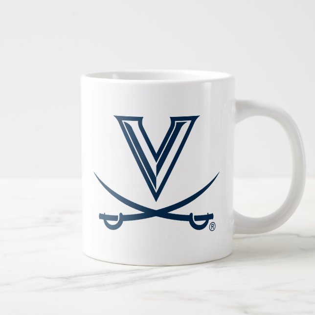 University of Virginia Sabre Large Coffee Mug (Right)