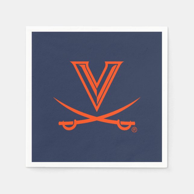 University of Virginia Sabre Napkin (Front)
