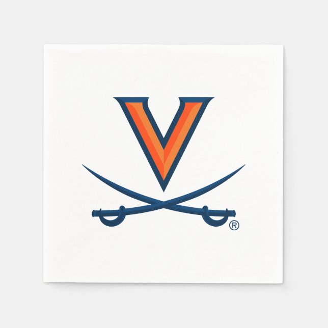 University of Virginia Sabre Napkin (Front)