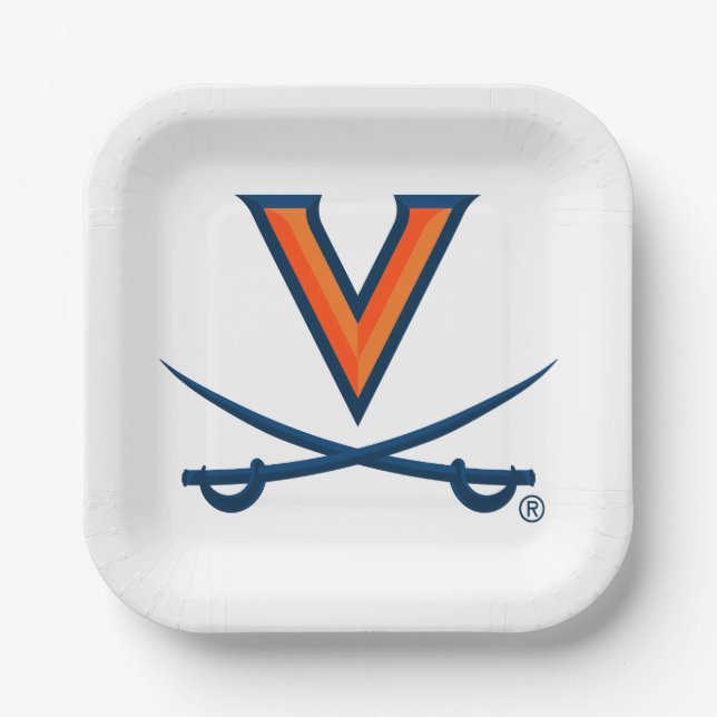 University of Virginia Sabre Paper Plate (Front)