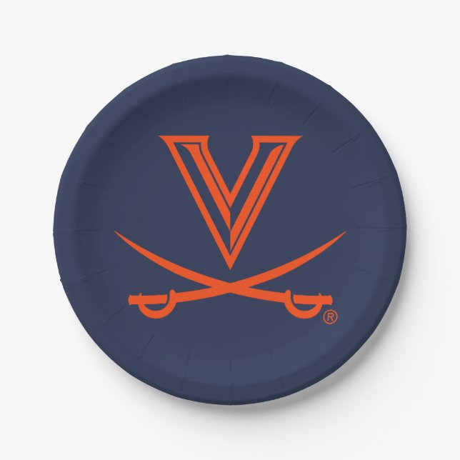 University of Virginia Sabre Paper Plate (Front)