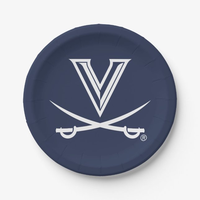 University of Virginia Sabre Paper Plate (Front)