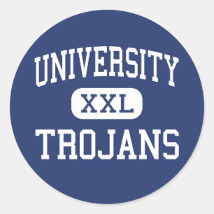 University - Trojans - High - Irvine California Classic Round Sticker