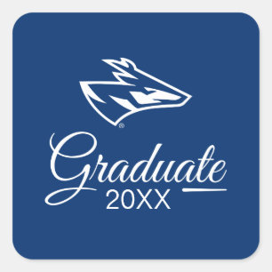 UNK Lopers Graduate Square Sticker