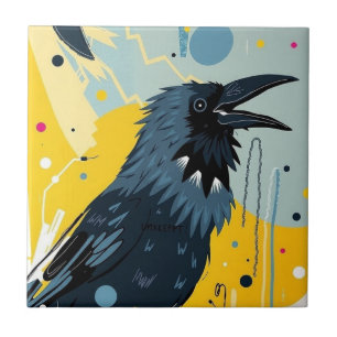 Unkempt Crow (mirror A) Tile