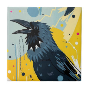 Unkempt Crow (mirror B) Tile