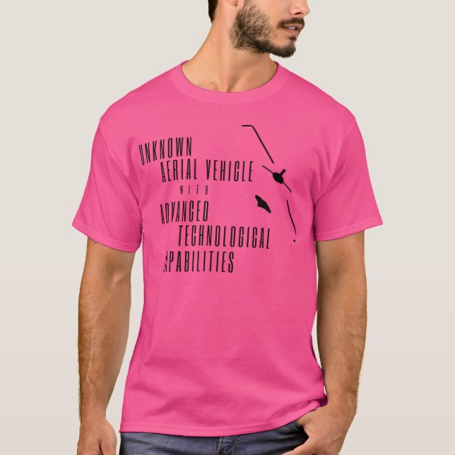 Unknown Aerial Vehicle With Advanced Technological T-Shirt (Front)