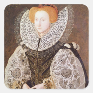 Unknown Girl, aged 20, 1587 Square Sticker