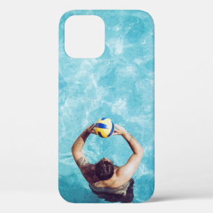 Unknown person playing beach volleyball iPhone 12 case