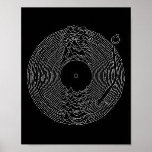 Unknown Pleasures Vinyl Record _ Sounds Of Nature Poster