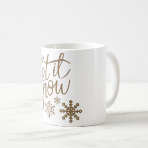 Unknown white snow coffee mug