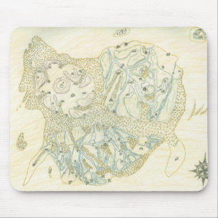 Unlabeled Map of Trino Mouse Mat