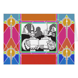 Unleaded Stained Glass Mediaeval Minstrels