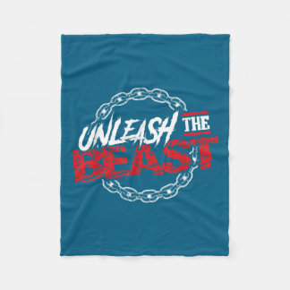 Unleahe _ Gym Mode Fitness Motivation Wer  Fleece Blanket