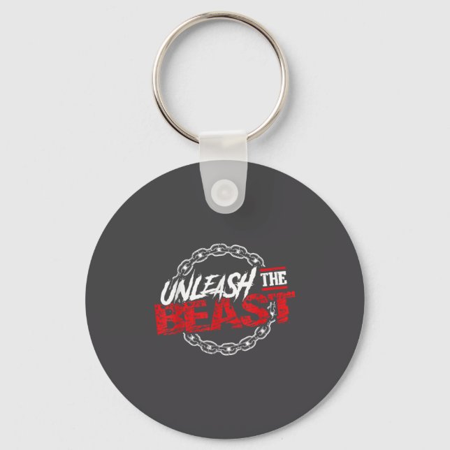 Unleahe _ Gym Mode Fitness Motivation Wer  Key Ring (Front)