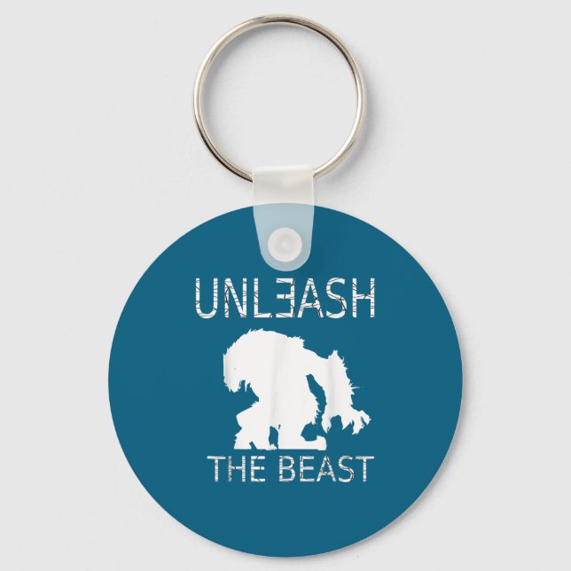Unleahe Workout Motivation Gym Graphic  Key Ring (Front)