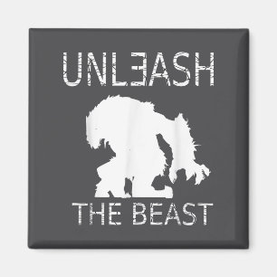 Unleahe Workout Motivation Gym Graphic Magnet