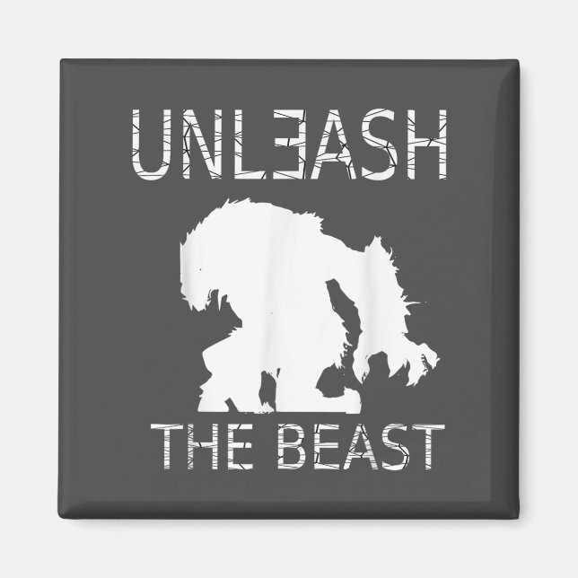Unleahe Workout Motivation Gym Graphic  Magnet (Front)