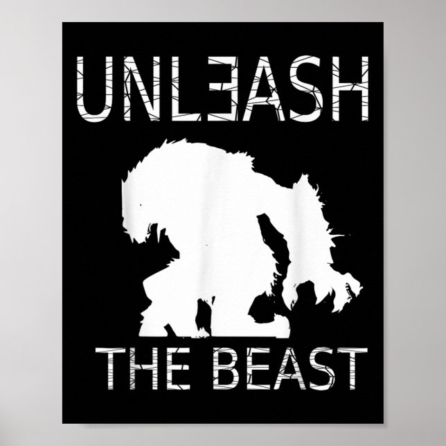 Unleahe Workout Motivation Gym Graphic  Poster (Front)