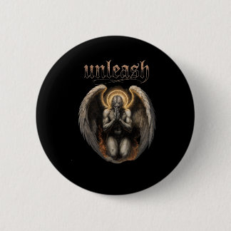 Unleash Fallen Angel 6 Cm Round Badge