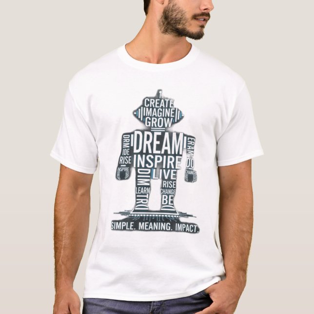 Unleash Potential – Motivational Word Art T-Shirt (Front)