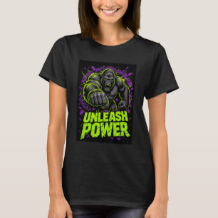 Unleash Power Gorilla Graphic T-Shirt