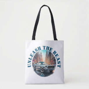 Unleash The Beast American Muscle Car  Tote Bag