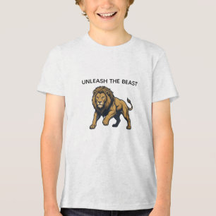 Unleash The Beast" Fierce Lion Graphic Tee