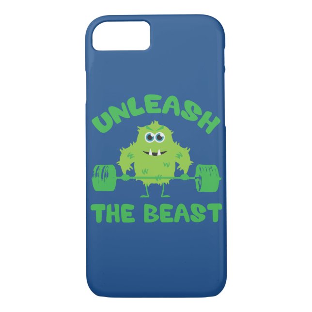 Unleash The Beast Gym Motivation Case-Mate iPhone Case (Back)